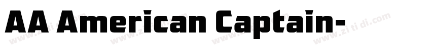 AA American Captain字体转换